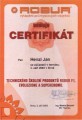 Certifikát firmy Robur – Jan Henzl